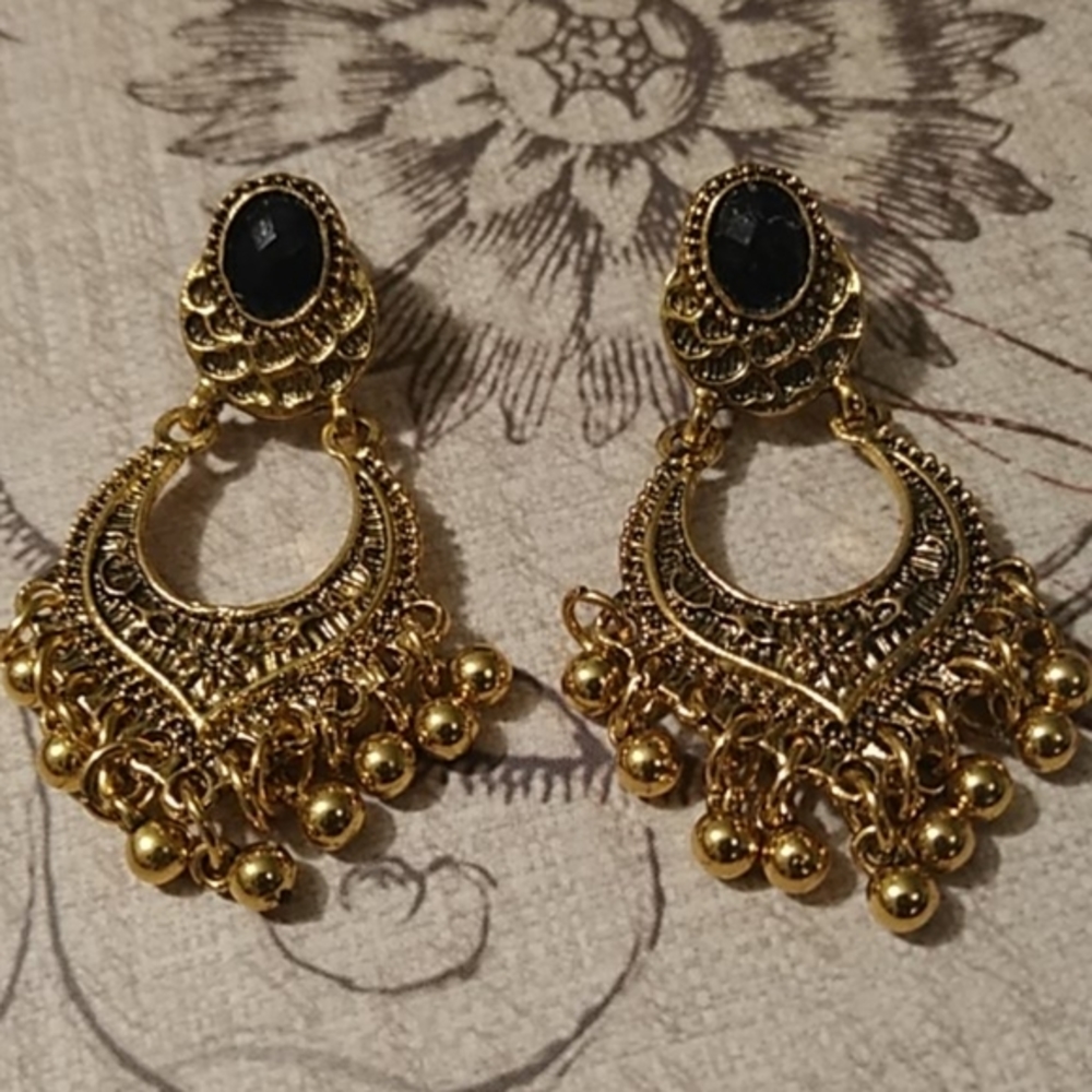 Vintage Golden Boho Earrings